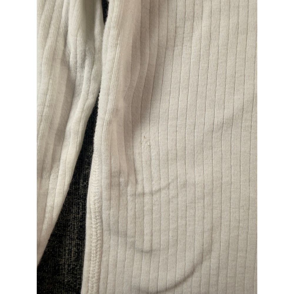 Intimately Free‎ People Women Ivory Ribbed Mock Neck Long Sleeve Top Size M - Picture 6 of 9
